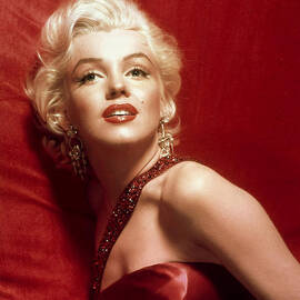 Marilyn Monroe in Red by Georgia Clare