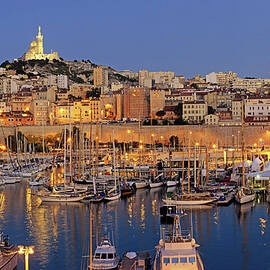 Marseille Harbor Night by Itravelstockphoto