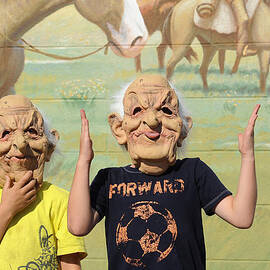 Masks and Murals in Big Timber Montana by Mary Lee Dereske