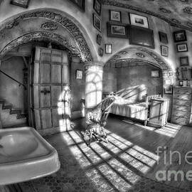 Master Bedroom At Fonthill CastleBW by Susan Candelario
