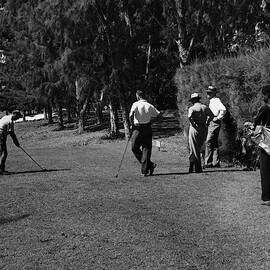 Men Playing Golf At The Jupiter Island Club by Serge Balkin