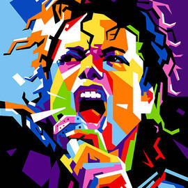 Michael Jackson Wpap Pop Art Digital Art Digital Art by Ahmad