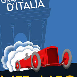 Milan Italy Grand Prix 1937 by Georgia Clare