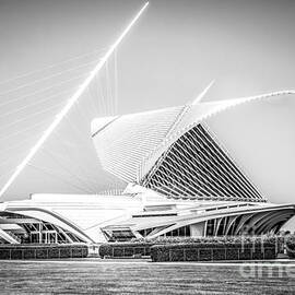 Milwaukee Art Museum Picture in Black and White by Paul Velgos
