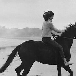 Minnie Cushing Riding A Horse by Toni Frissell
