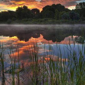 Misty Morning Sunrise by Colorado Captures