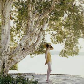 Model Wearing A Jantzen Swimsuit by Sante Forlano