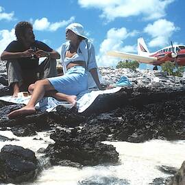 Model Wearing An Oscar De La Renta Ensemble by Kourken Pakchanian