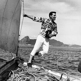 Model Wearing  Broadcloth Shirt by Richard Waite