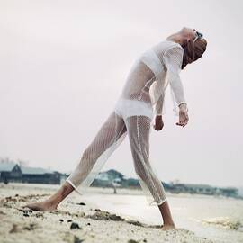 Model Wearing Samuel Ehrman Jump Suit by Horst P Horst