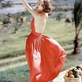 Model Wearing Sundress by Frances McLaughlin-Gill