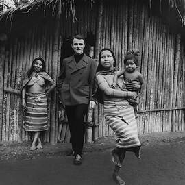 Model With Native American Women by Leonard Nones