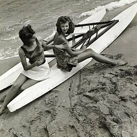 Models On A Catamaran by Toni Frissell