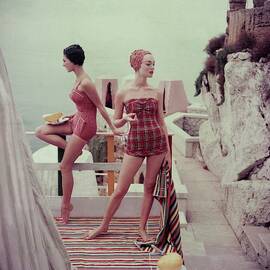 Models Wearing Bathing Suits In Palermo by Henry Clarke