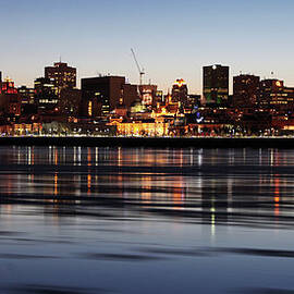 Montreal Skyline And St-lawrence River by Nino H. Photography