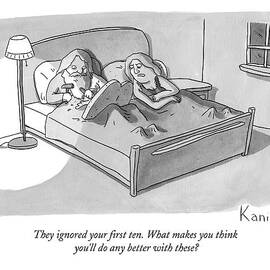 Moses In Bed Carving New Commandments by Zachary Kanin