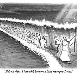 Moses Parting The Sea by Paul Noth