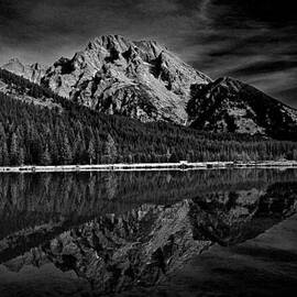 Mount Moran in Black and White by Raymond Salani III