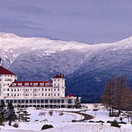 Mount Washington Hotel Winter Pano by Jeff Sinon