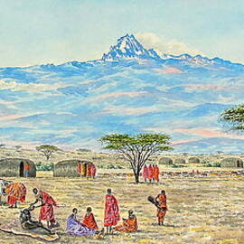 Mountain Village by Joseph Thiongo