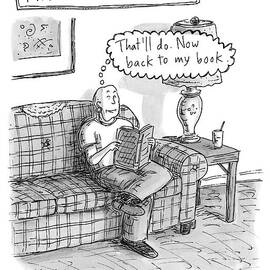 Mr. Clean Enough -- Sits On His Sofa by Roz Chast