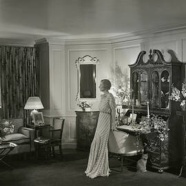 Mrs. Laurance H. Armour Standing In Her Apartment by George Hoyningen-Huene