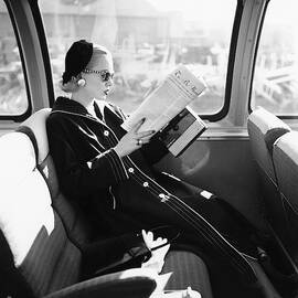 Mrs. William McManus Reading On A Train by Leombruno-Bodi