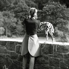 Mrs. William Phelps With Her Dalmatian by Frances McLaughlin-Gill