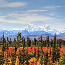Mt McKinley in the Autumn - Alaska by Bruce Friedman