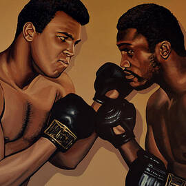 Muhammad Ali and Joe Frazier by Paul Meijering