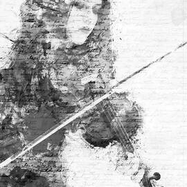 Music In My Soul Black and White by Nikki Marie Smith