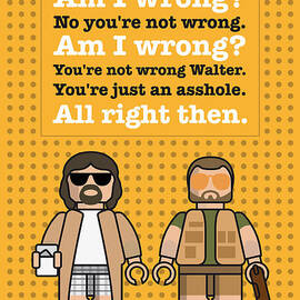 My The Big Lebowski lego dialogue poster by Chungkong Art