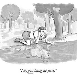 Narcissus Talking On The Phone by Jason Adam Katzenstein