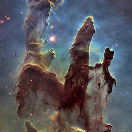 Hubble Pillars of Creation HD Tall by Adam Romanowicz