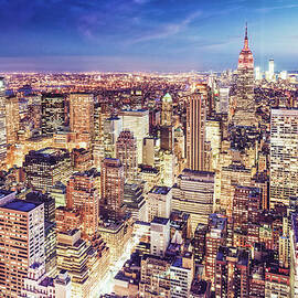 New York City Aerial View by Ferrantraite
