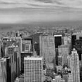 New York Skyline black and white by Georgia Clare