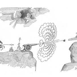 New Yorker April 10th, 1965 by Saul Steinberg