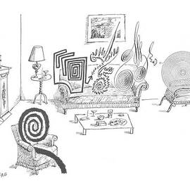 New Yorker August 11th, 1962 by Saul Steinberg