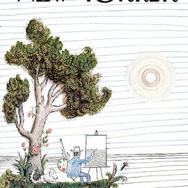 New Yorker August 14th, 1965 by Saul Steinberg