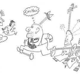 New Yorker December 7th, 1968 by Saul Steinberg