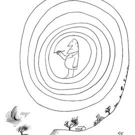 New Yorker February 23rd, 1963 by Saul Steinberg