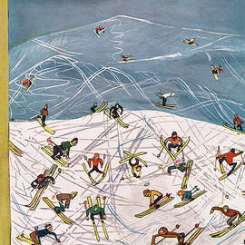 New Yorker February 5th, 1955 by Ludwig Bemelmans