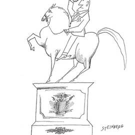 New Yorker January 14th, 1961 by Saul Steinberg