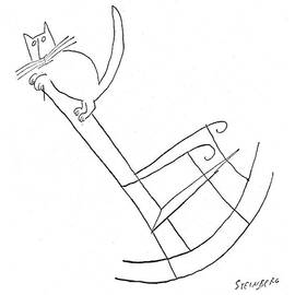 New Yorker January 23rd, 1954 by Saul Steinberg