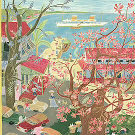 New Yorker January 8th, 1955 by Ilonka Karasz