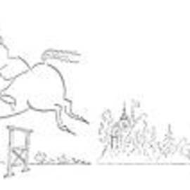 New Yorker July 24th, 1954 by Saul Steinberg