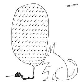 New Yorker June 18th, 1966 by Saul Steinberg