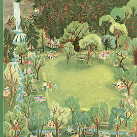 New Yorker June 27th, 1953 by Ilonka Karasz