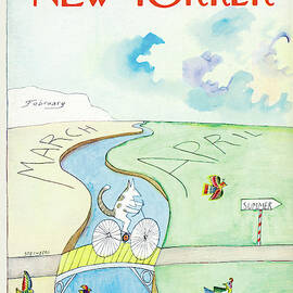 New Yorker March 26th, 1966 by Saul Steinberg