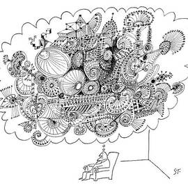 New Yorker March 2nd, 1963 by Saul Steinberg